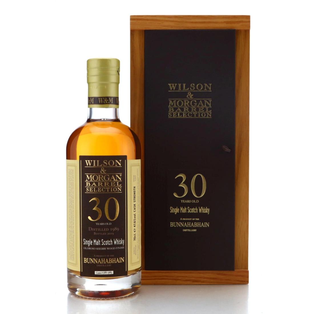 ウイスキー WILSON & MORGAN BARREL SELECTION 1989 Bunnahabhain 1989 Wilson & Morgan Barrel Selection 30 Year Old